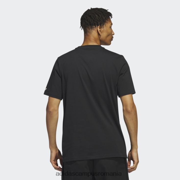 adidas campus romania tricou cu compasiune de mărar negru bărbați alb negru J266N25824