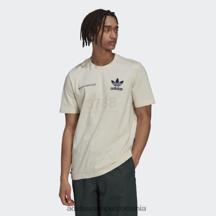 adidas campus romania tricou cu grafică mellow ride club alb bărbați alb J266N214648