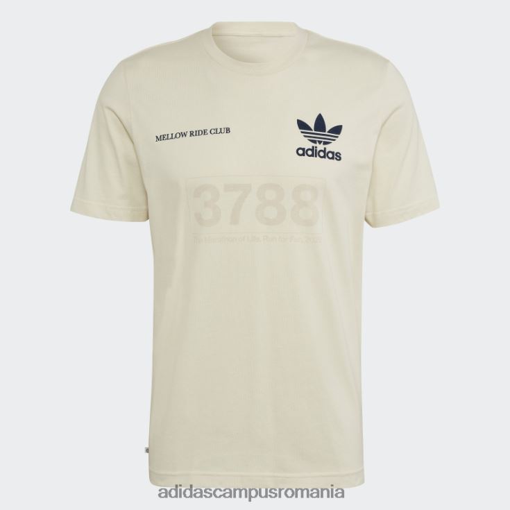 adidas campus romania tricou cu grafică mellow ride club alb bărbați alb J266N214648