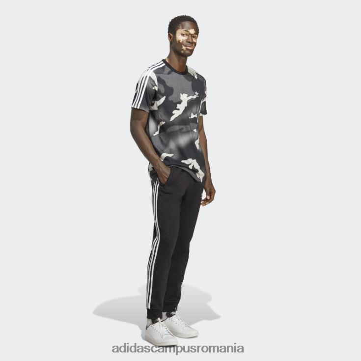adidas campus romania tricou cu imprimeu camo cu grafic negru bărbați negru J266N213337