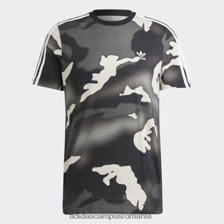 adidas campus romania tricou cu imprimeu camo cu grafic negru bărbați negru J266N213337