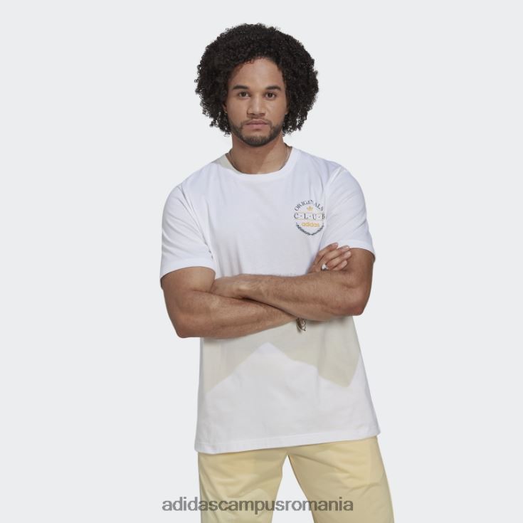 adidas campus romania tricou cu logo club alb bărbați alb J266N21477