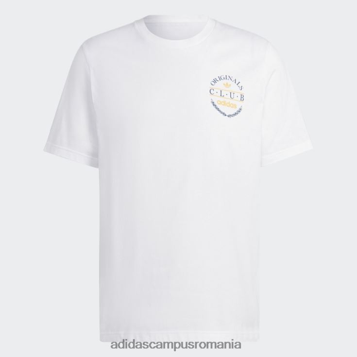adidas campus romania tricou cu logo club alb bărbați alb J266N21477