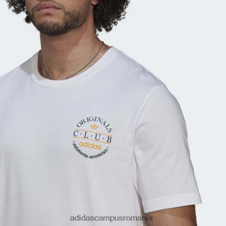 adidas campus romania tricou cu logo club alb bărbați alb J266N21477
