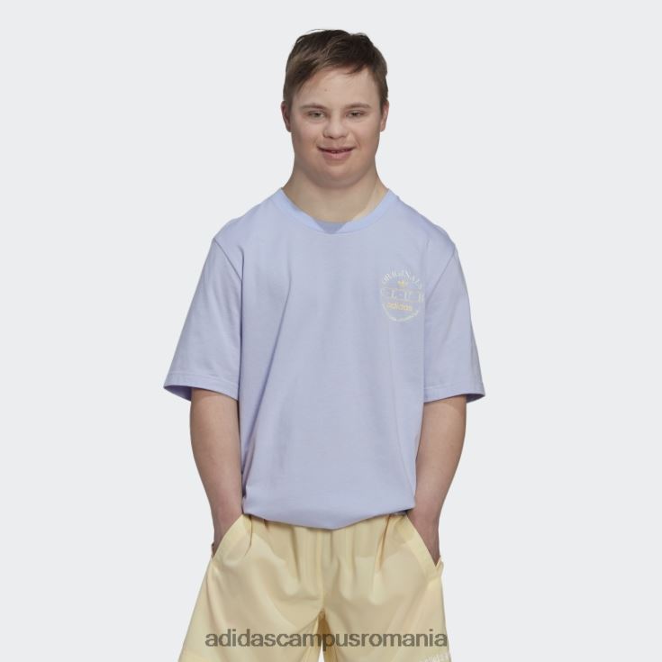 adidas campus romania tricou cu logo club ton violet bărbați ton violet J266N214881