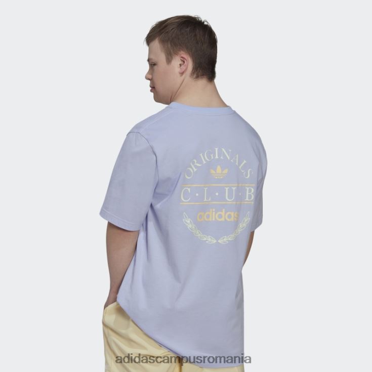 adidas campus romania tricou cu logo club ton violet bărbați ton violet J266N214881