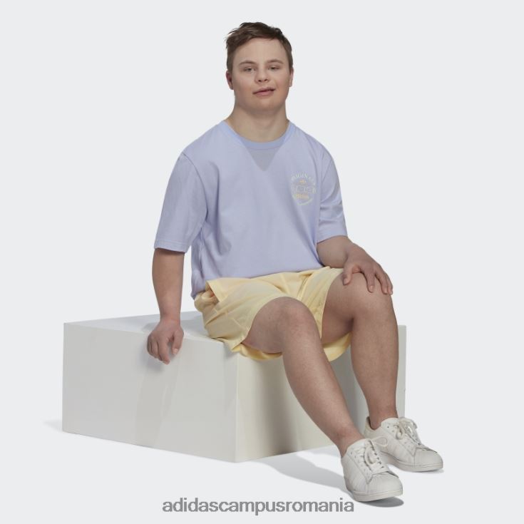 adidas campus romania tricou cu logo club ton violet bărbați ton violet J266N214881