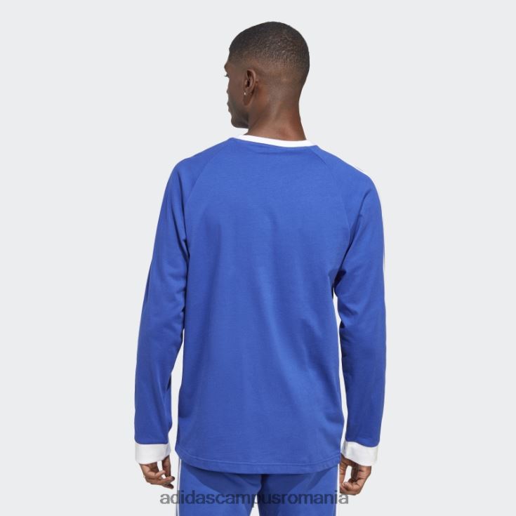 adidas campus romania tricou cu mânecă lungă cu 3 dungi adicolor clasics albastru bărbați albastru J266N25500