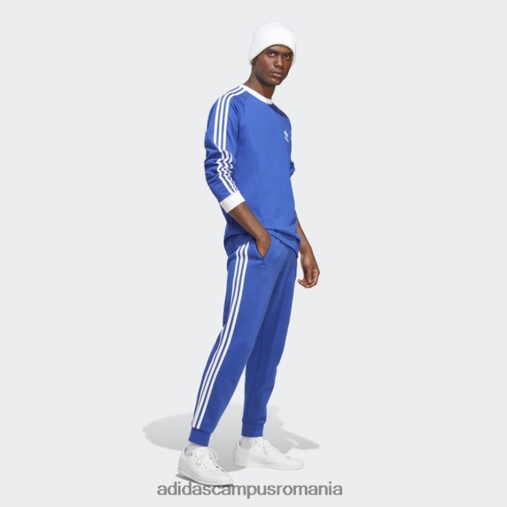 adidas campus romania tricou cu mânecă lungă cu 3 dungi adicolor clasics albastru bărbați albastru J266N25500