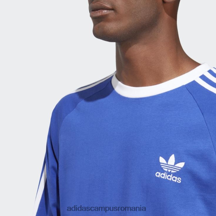adidas campus romania tricou cu mânecă lungă cu 3 dungi adicolor clasics albastru bărbați albastru J266N25500