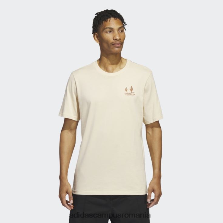 adidas campus romania tricou cu mânecă scurtă de afaceri Sand Mariah bărbați nisip/argilă/alb J266N25405
