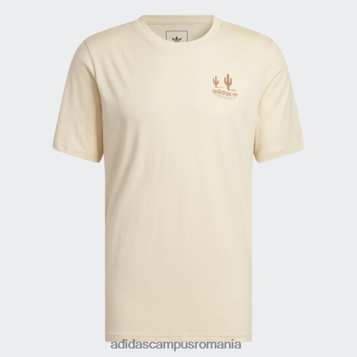 adidas campus romania tricou cu mânecă scurtă de afaceri Sand Mariah bărbați nisip/argilă/alb J266N25405