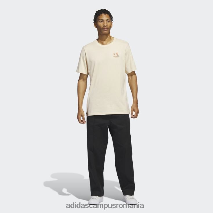adidas campus romania tricou cu mânecă scurtă de afaceri Sand Mariah bărbați nisip/argilă/alb J266N2874