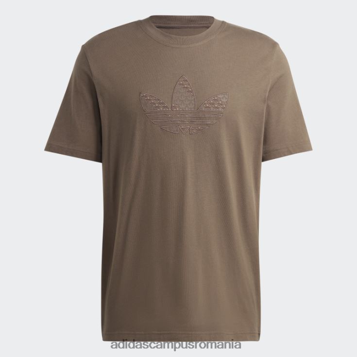 adidas campus romania tricou cu monogramă grafică pământ bărbați Pământ J266N213723