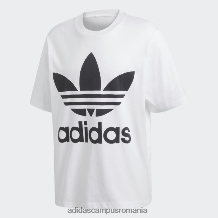 adidas campus romania tricou cu trefoil supradimensionat alb bărbați alb J266N21696