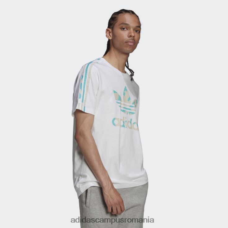 adidas campus romania tricou cu umplutură camo grafică alb bărbați alb J266N215248