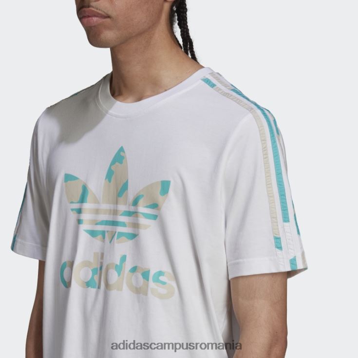 adidas campus romania tricou cu umplutură camo grafică alb bărbați alb J266N215248
