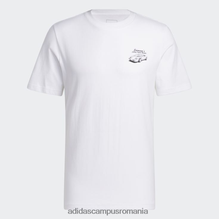 adidas campus romania tricou de afaceri al lui Zach bărbați alb/verde curte/negru J266N24999