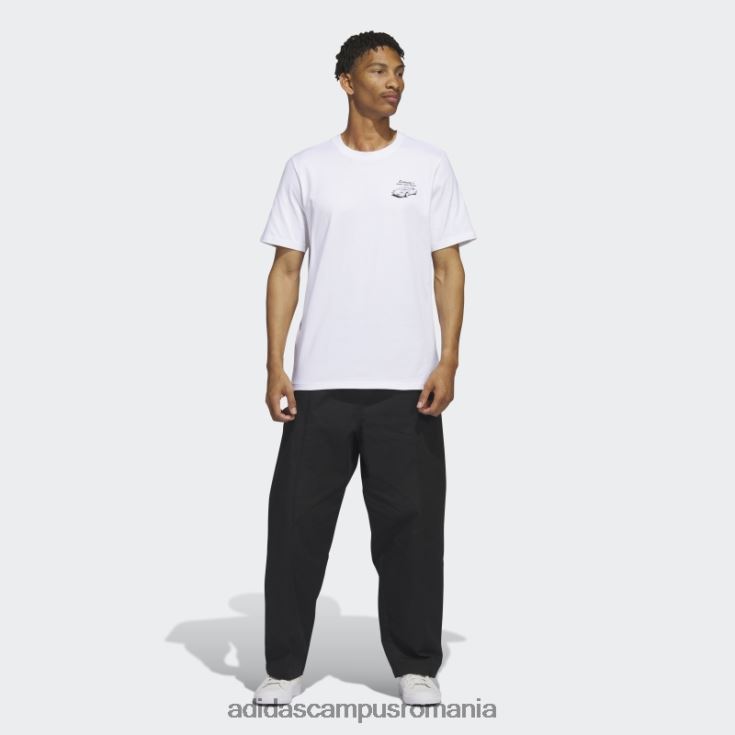 adidas campus romania tricou de afaceri al lui Zach bărbați alb/verde curte/negru J266N24999