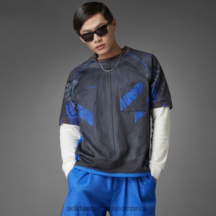 adidas campus romania tricou de fotbal albastru versiunea bărbați albastru J266N26545