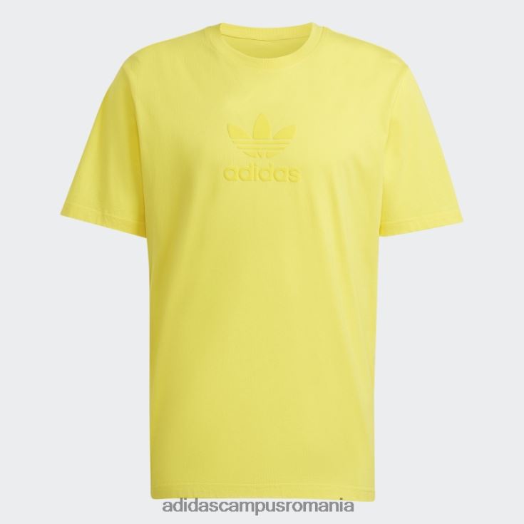 adidas campus romania tricou galben de stradă serie trefoil bărbați galben J266N214861