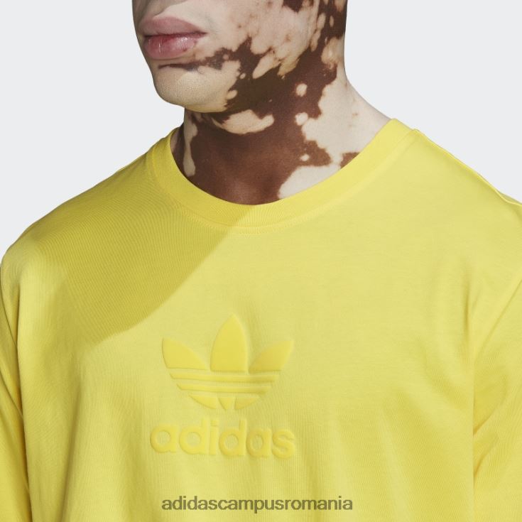 adidas campus romania tricou galben de stradă serie trefoil bărbați galben J266N214861