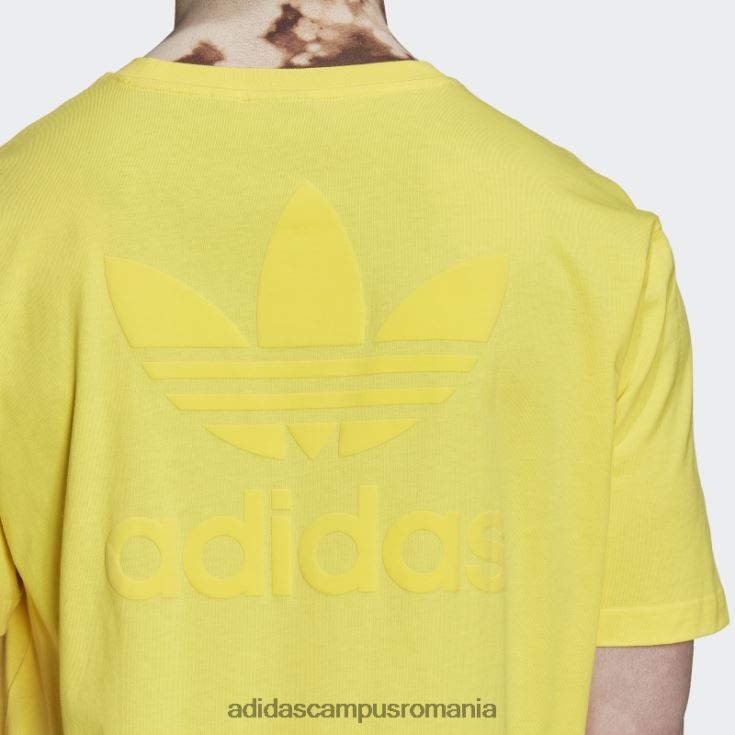adidas campus romania tricou galben de stradă serie trefoil bărbați galben J266N214861