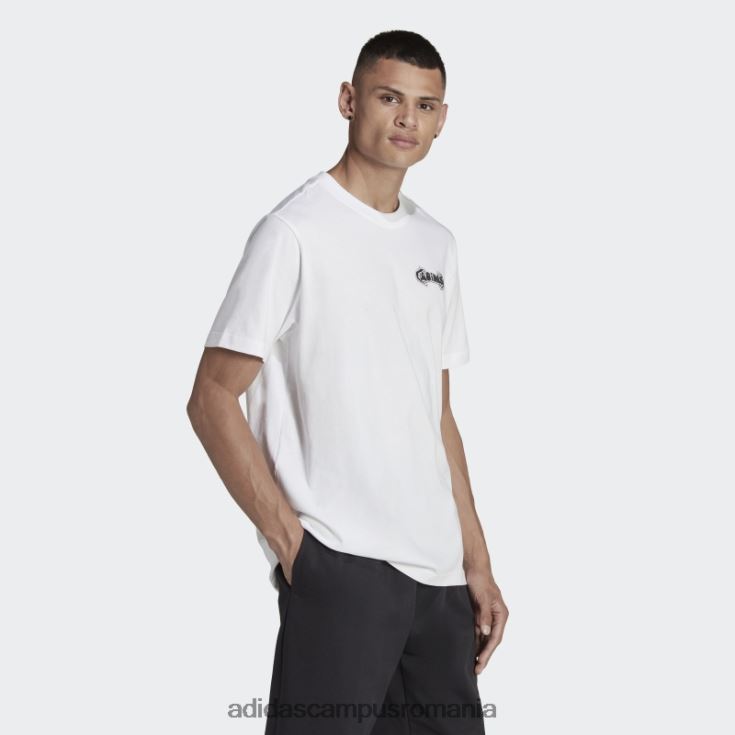 adidas campus romania tricou grafic campus alb bărbați alb J266N27141