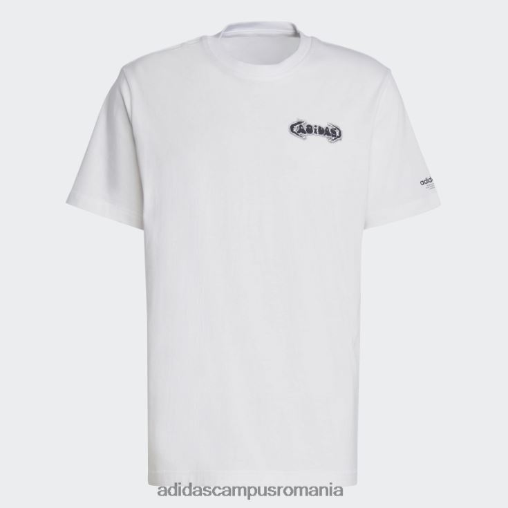 adidas campus romania tricou grafic campus alb bărbați alb J266N27141