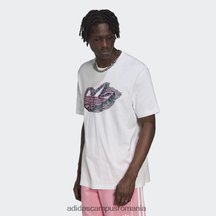 adidas campus romania tricou grafic rekive speed trefoil alb bărbați alb J266N214821