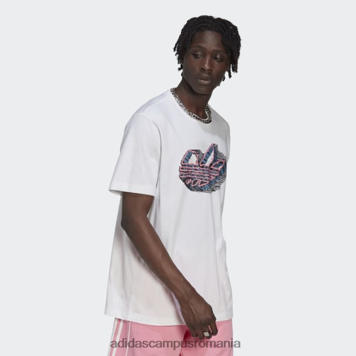 adidas campus romania tricou grafic rekive speed trefoil alb bărbați alb J266N214821