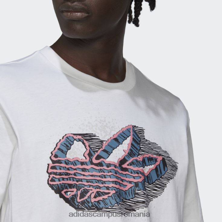 adidas campus romania tricou grafic rekive speed trefoil alb bărbați alb J266N214821