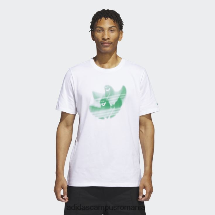 adidas campus romania tricou grafic shmoofoil alb adidas bărbați alb/verde curte J266N21422