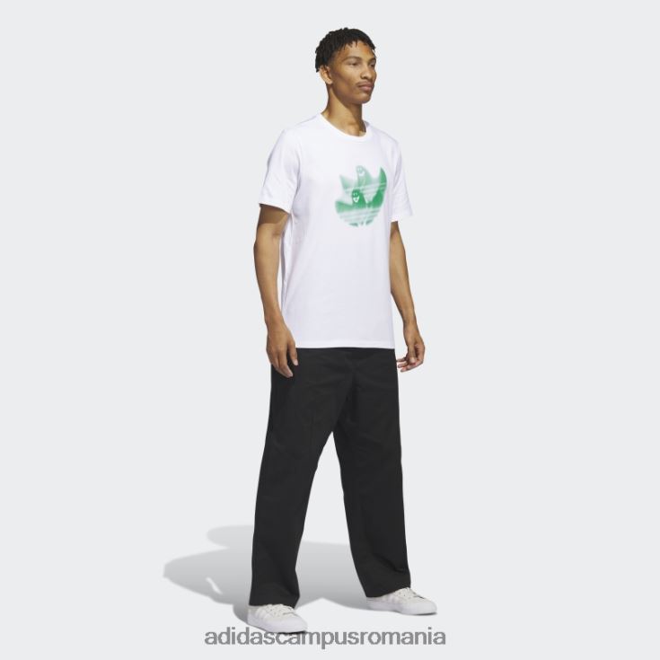 adidas campus romania tricou grafic shmoofoil alb adidas bărbați alb/verde curte J266N21422