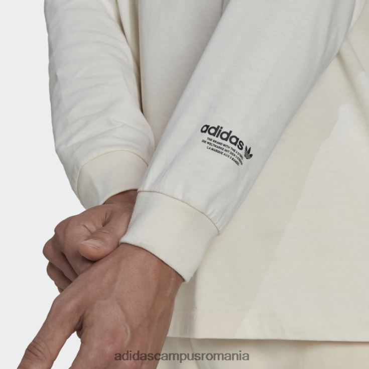 adidas campus romania tricou hiperreal cu mânecă lungă alb adidas bărbați alb negru J266N214868