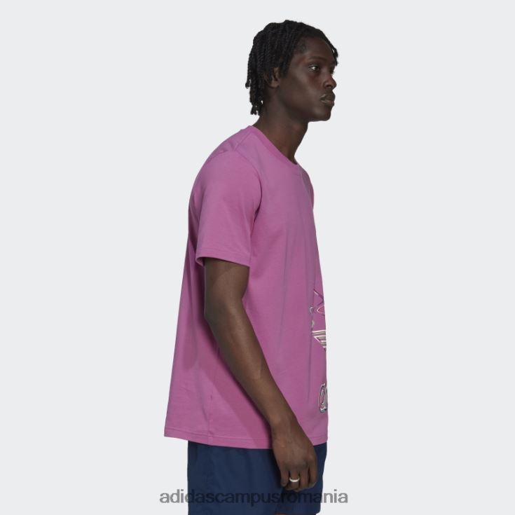 adidas campus romania tricou hiperreal cu maneca scurta lila adidas bărbați liliac/alb J266N214688