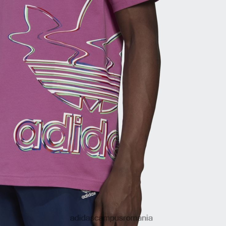 adidas campus romania tricou hiperreal cu maneca scurta lila adidas bărbați liliac/alb J266N214688