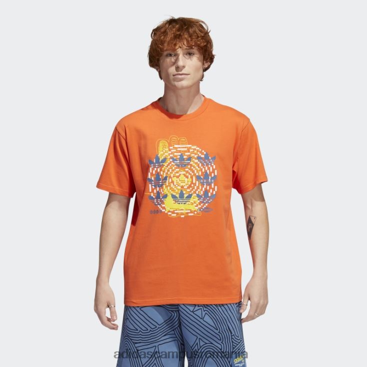 adidas campus romania tricou hypersport multi trefoil portocaliu bărbați portocale J266N27352