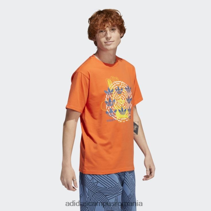 adidas campus romania tricou hypersport multi trefoil portocaliu bărbați portocale J266N27352