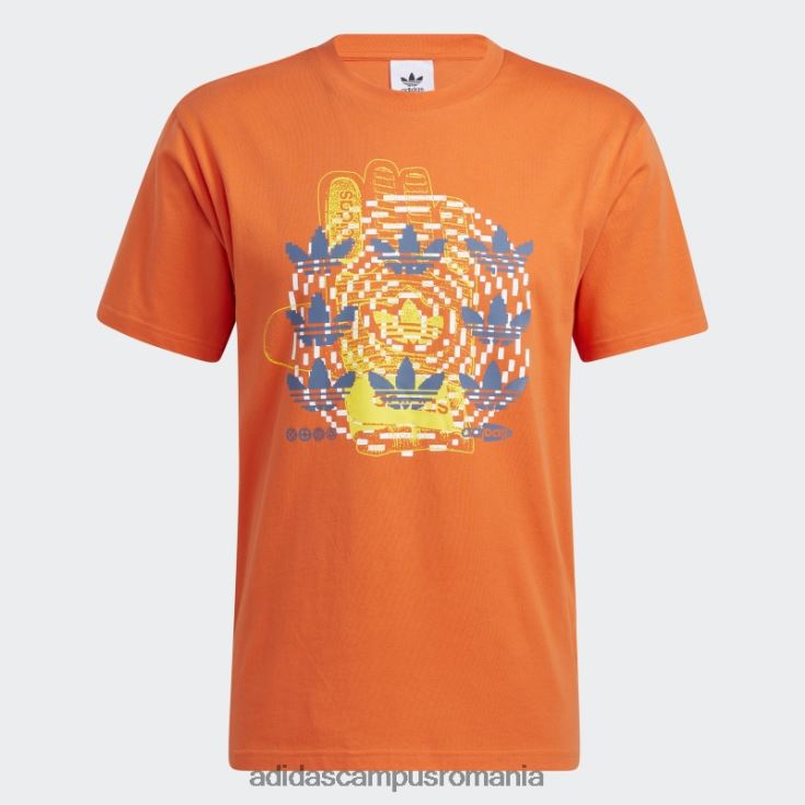 adidas campus romania tricou hypersport multi trefoil portocaliu bărbați portocale J266N27352
