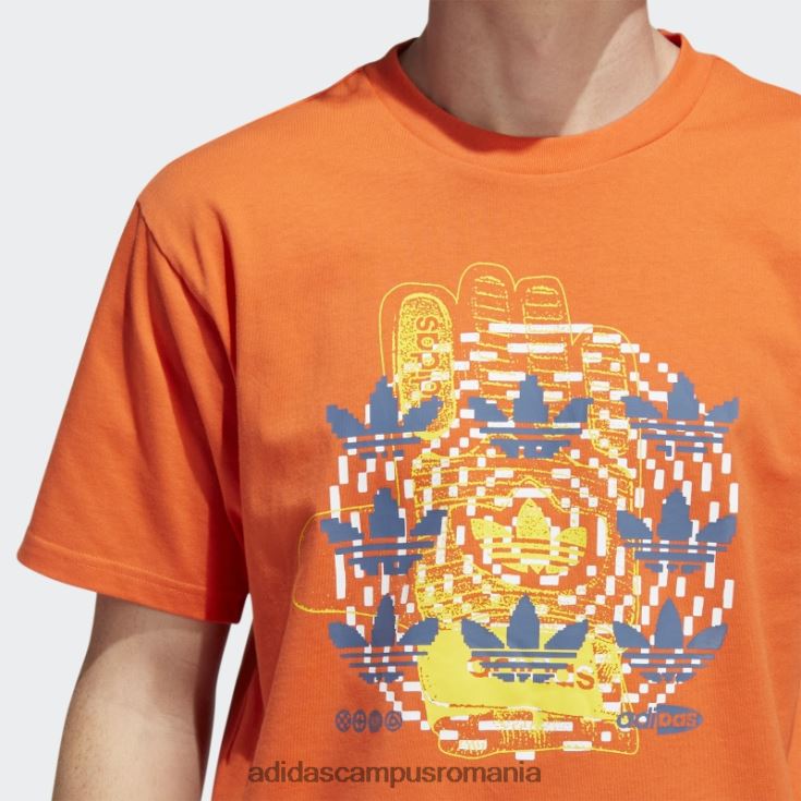 adidas campus romania tricou hypersport multi trefoil portocaliu bărbați portocale J266N27352