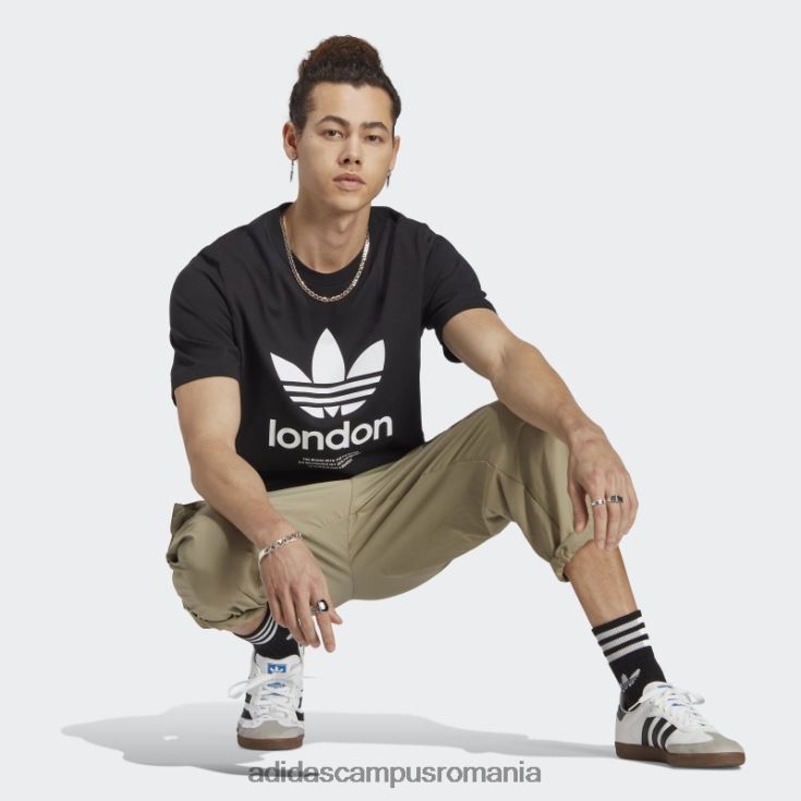 adidas campus romania tricou icone london city originals negru bărbați negru J266N213375