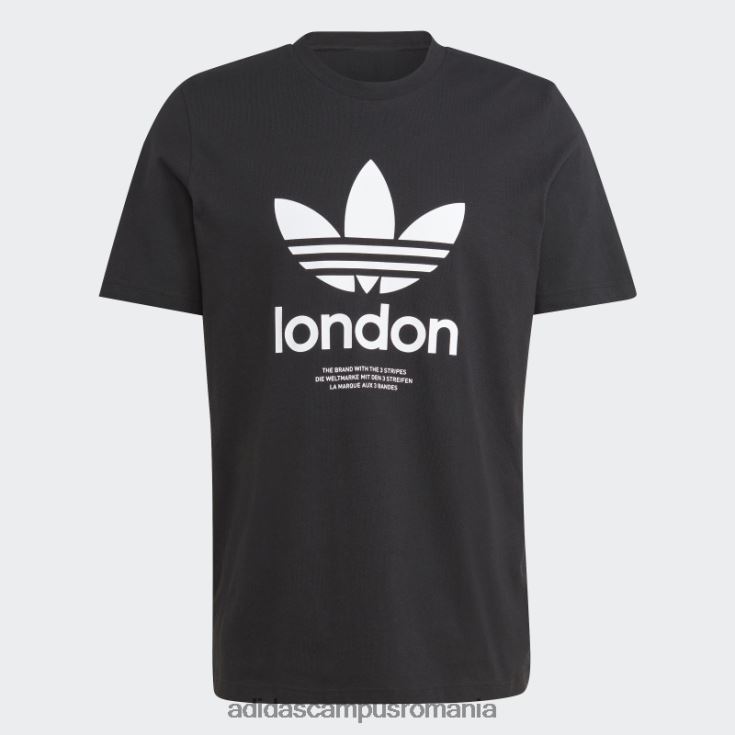 adidas campus romania tricou icone london city originals negru bărbați negru J266N213375