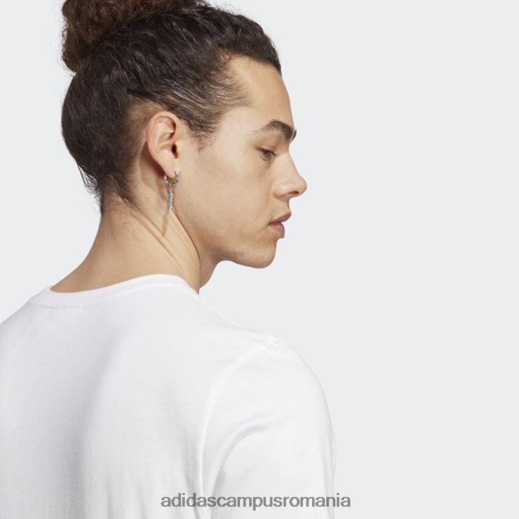 adidas campus romania tricou icone paris city originals alb bărbați alb J266N214138