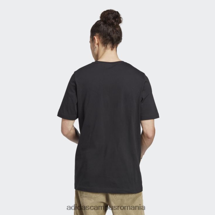 adidas campus romania tricou icone paris city originals negru bărbați negru J266N214311