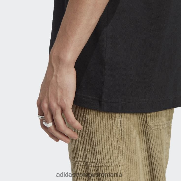 adidas campus romania tricou icone paris city originals negru bărbați negru J266N214311