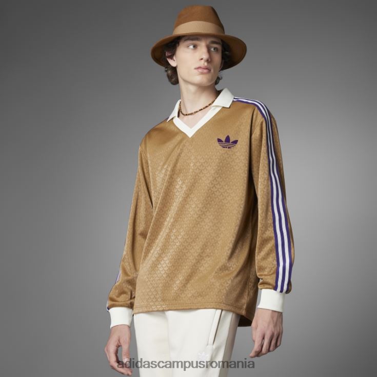 adidas campus romania tricou maro desert adicolor heritage now vintage cu mânecă lungă bărbați desert maro J266N26695