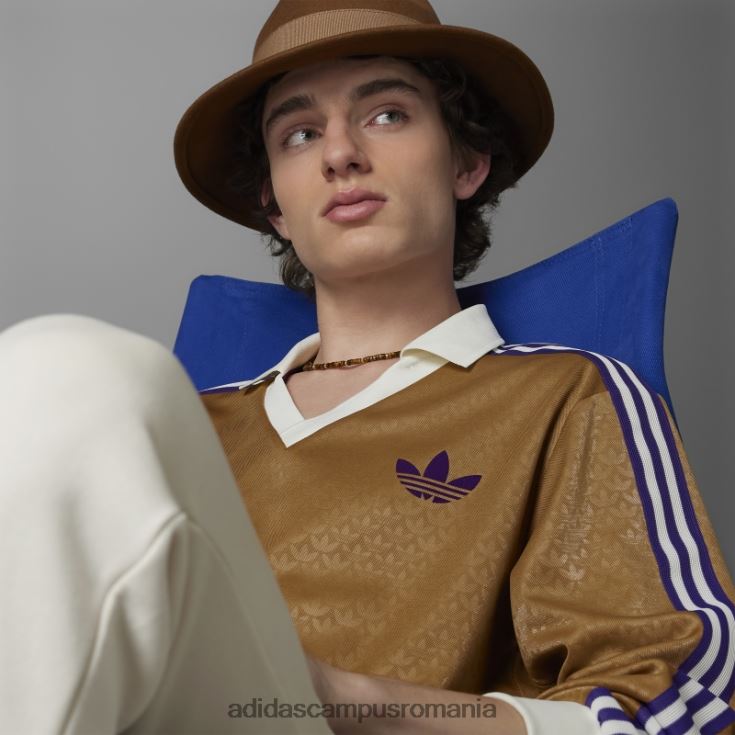 adidas campus romania tricou maro desert adicolor heritage now vintage cu mânecă lungă bărbați desert maro J266N26695