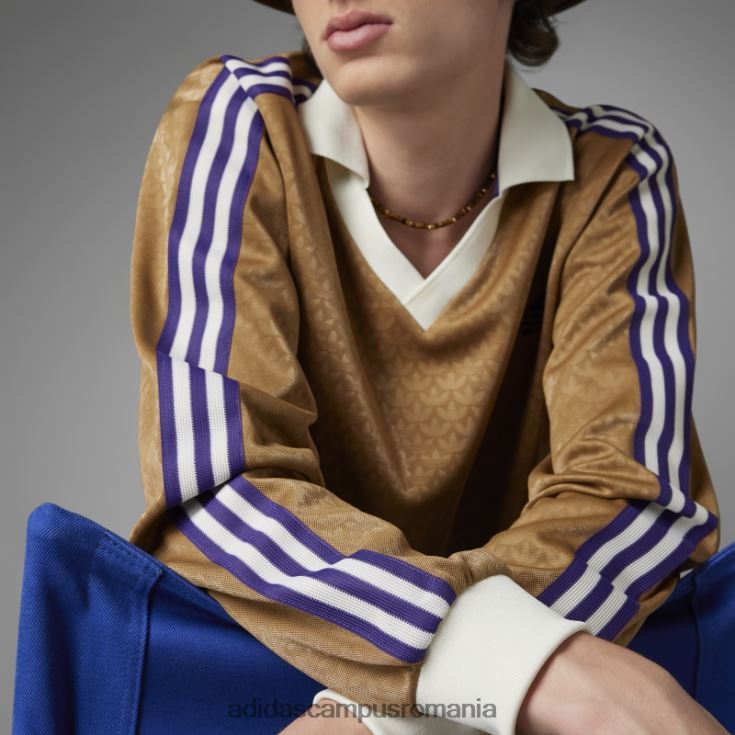 adidas campus romania tricou maro desert adicolor heritage now vintage cu mânecă lungă bărbați desert maro J266N26695