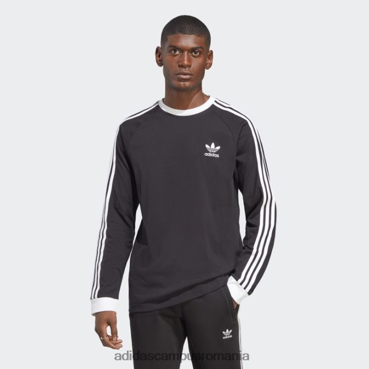 adidas campus romania tricou negru adicolor clasics cu 3 dungi adidas bărbați negru J266N2867